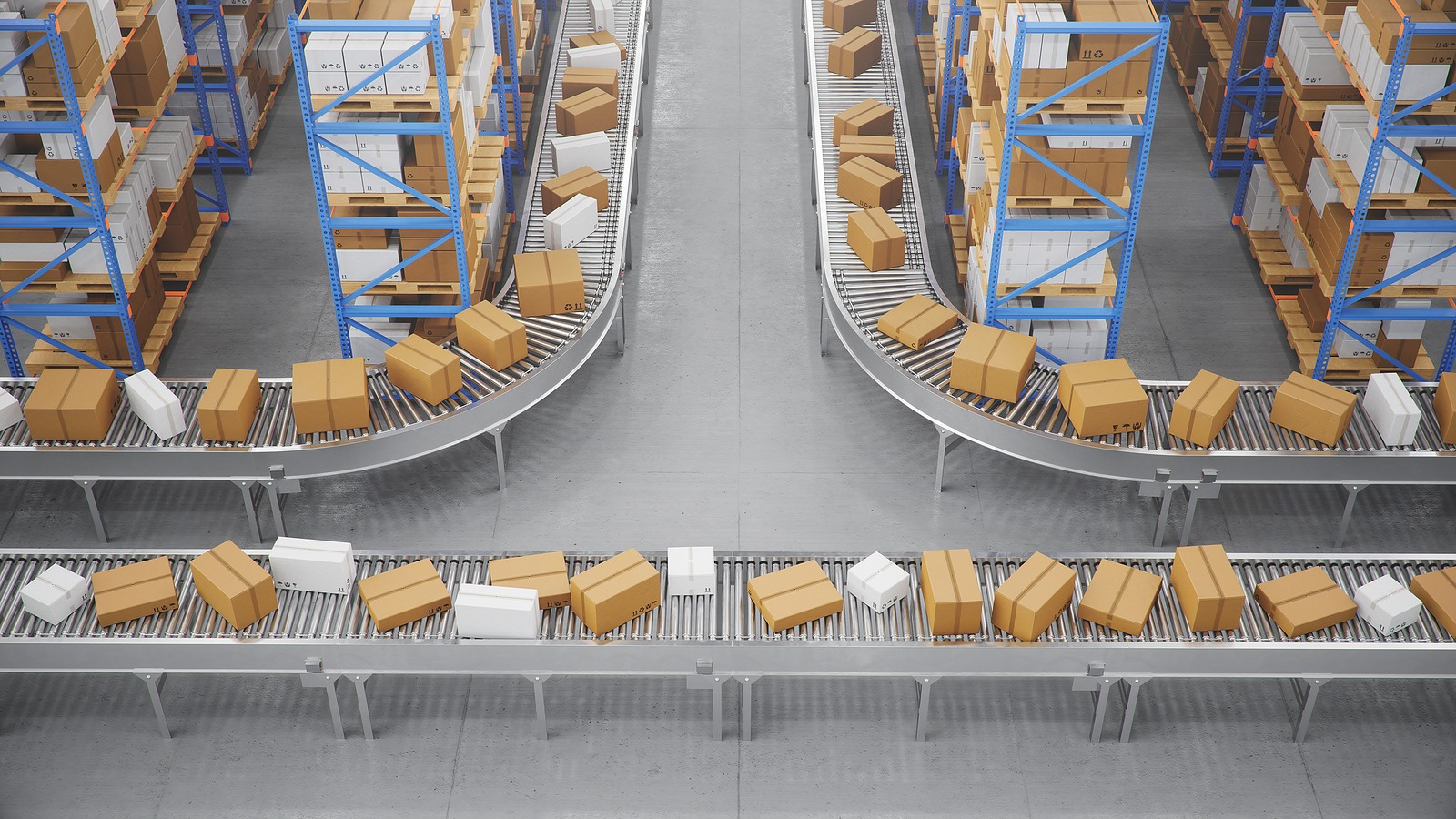 parcel delivery fulfilment operations at a distribution centre